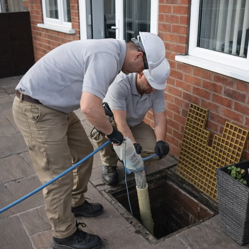 Blocked drain repair service in Ware